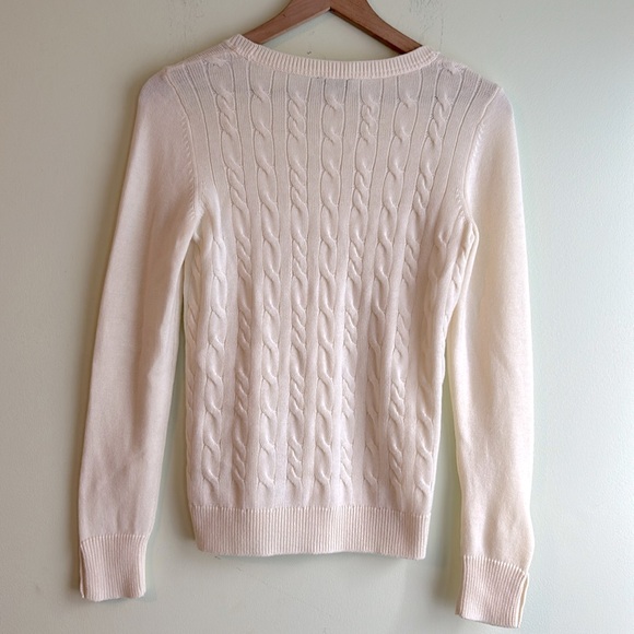 Talbots Wool Blend Cable Knit Sweater - Picture 3 of 6